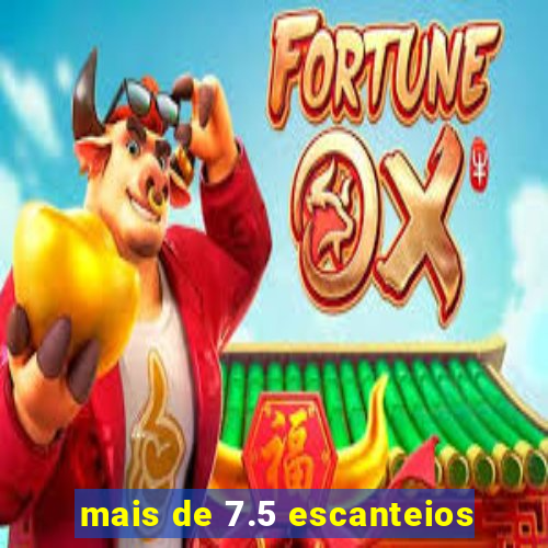 mais de 7.5 escanteios